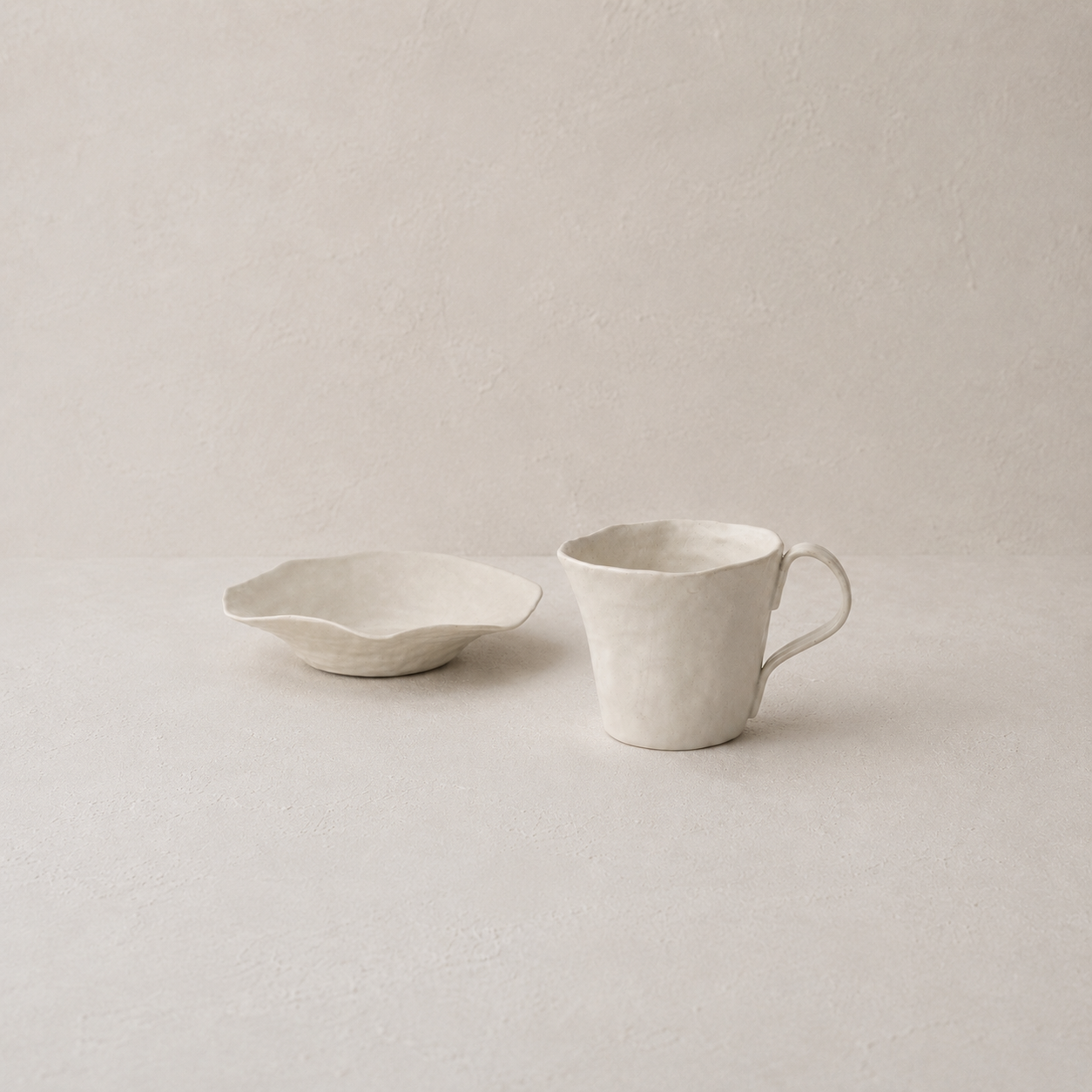 Soft White Ceramic Pouring Cup