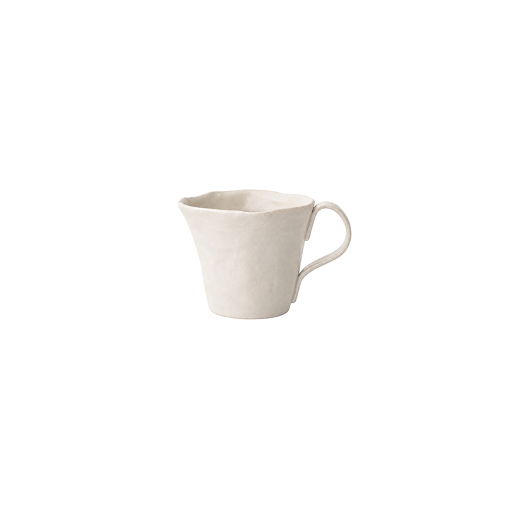 Soft White Ceramic Pouring Cup