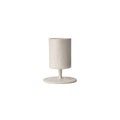 Satin White Ceramic Goblet